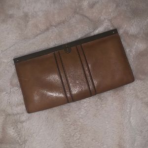 Fossil tan vintage reissue clutch wallet